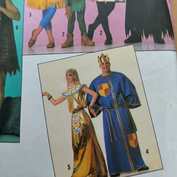 Simplicity Sewing Pattern 0667 Flintstone King Cleopatra Costume Adult XS-XL - Picture 4 of 5